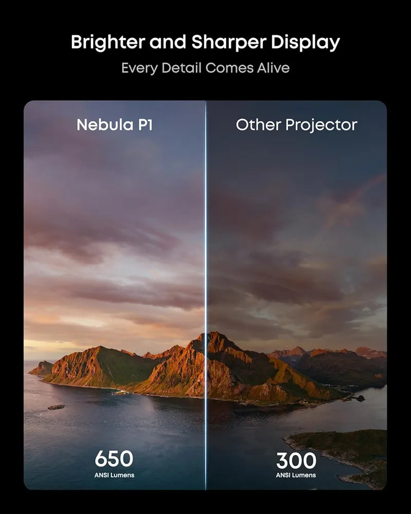 Detachable-Speaker Portable Projector