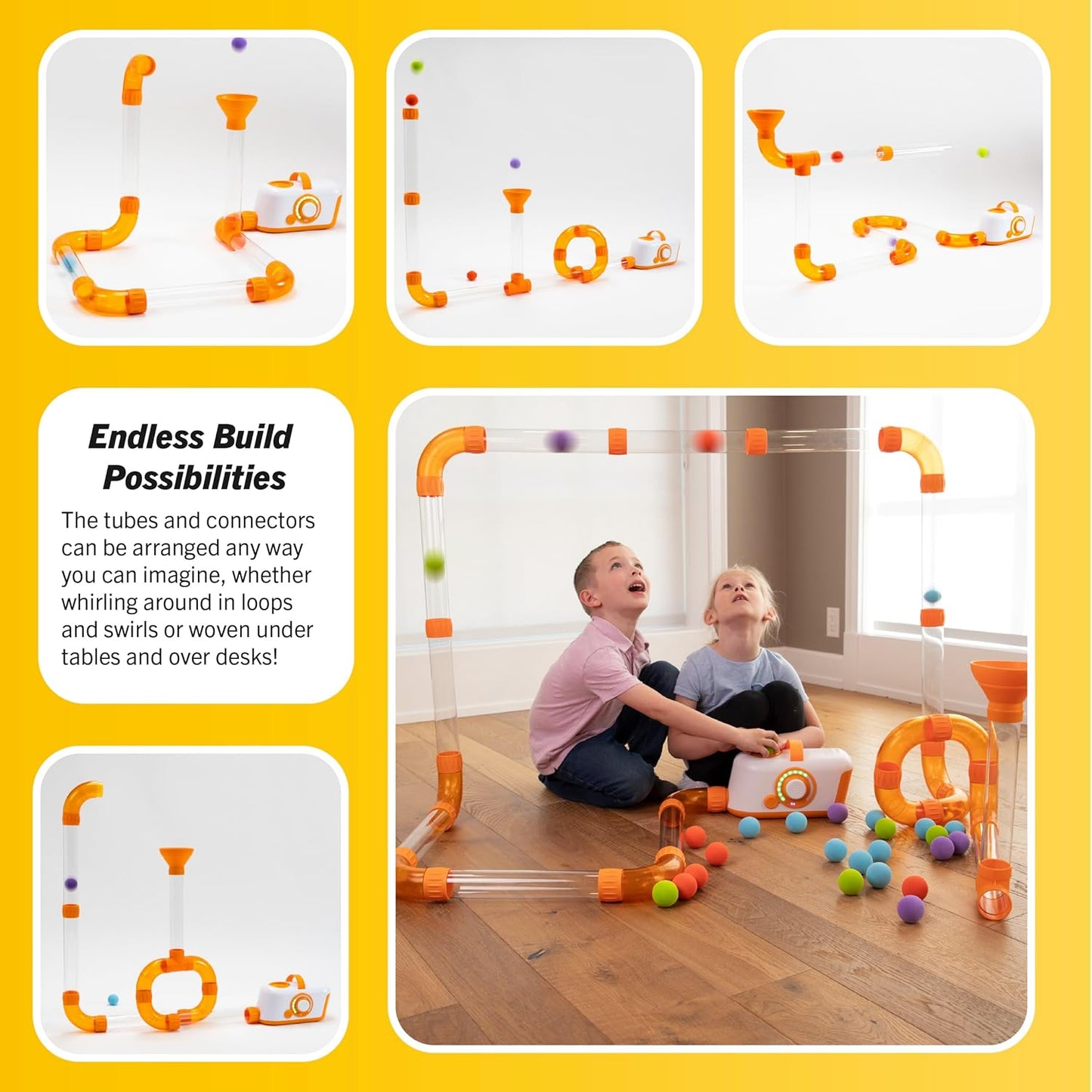 Fat Brain Toys Air Toobz - Air-Powered Sensory Toy for Kids 3+