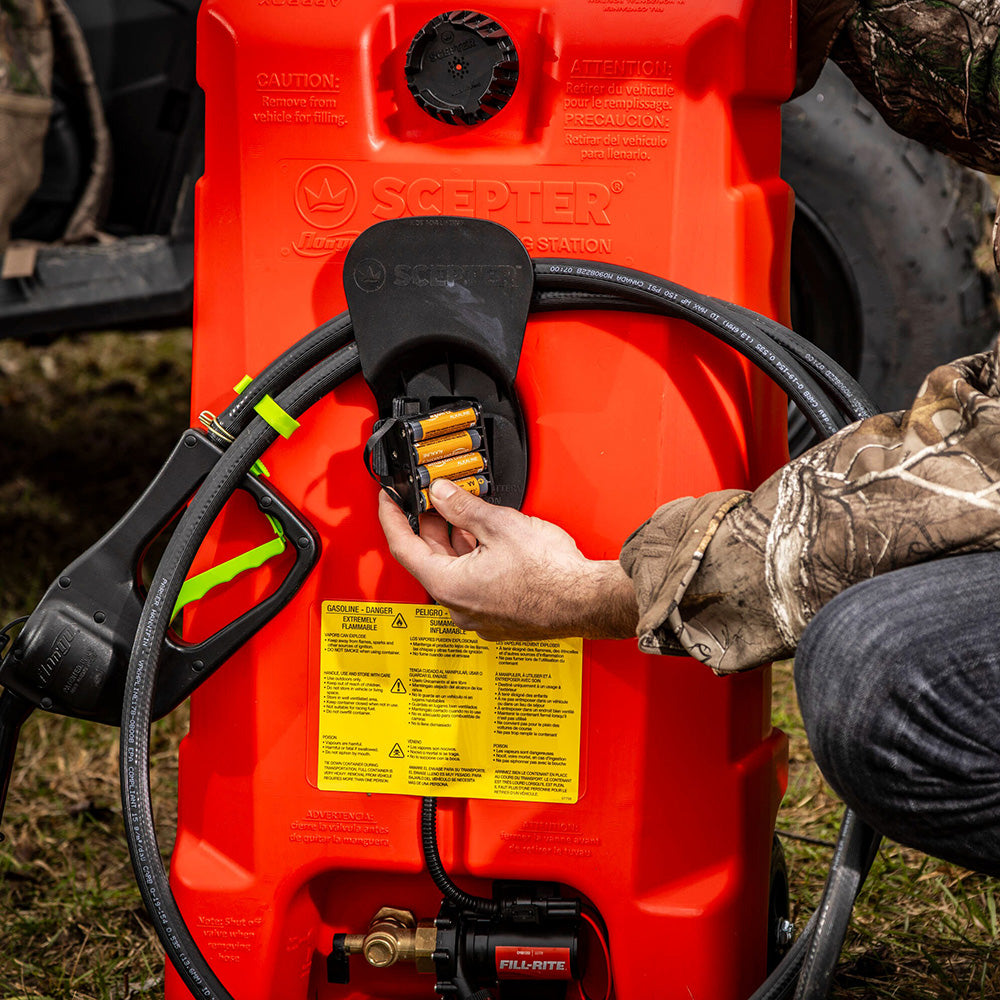 Scepter 14 Gallon Gas Caddy with Electric Fuel Pump