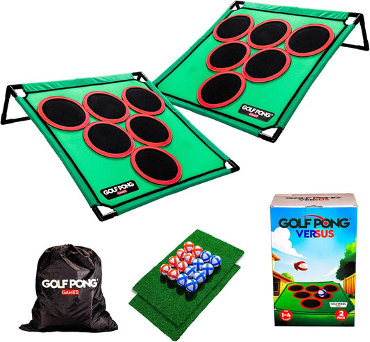 Portable Backyard Golf Game Set – Fun Outdoor Lawn Game for Family & Adults