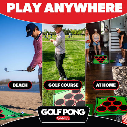 Portable Backyard Golf Game Set – Fun Outdoor Lawn Game for Family & Adults