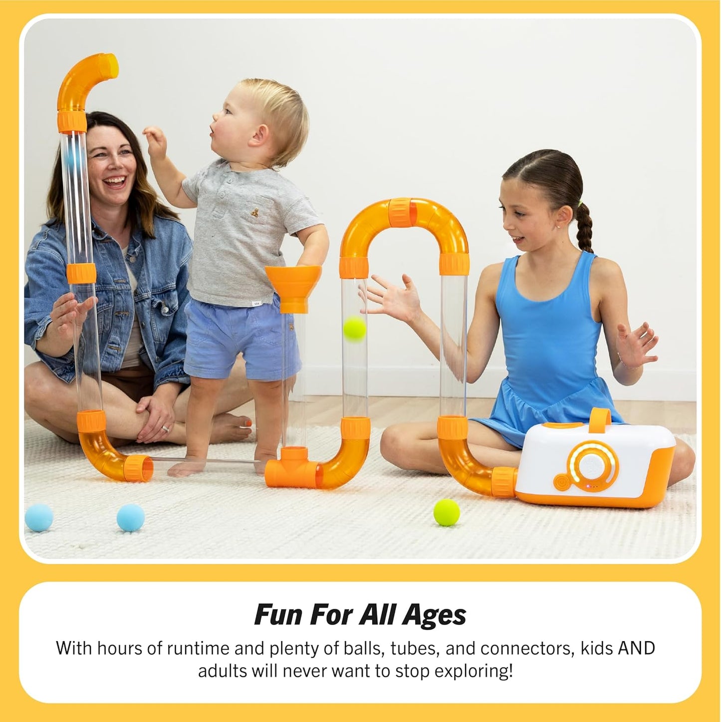 Fat Brain Toys Air Toobz - Air-Powered Sensory Toy for Kids 3+