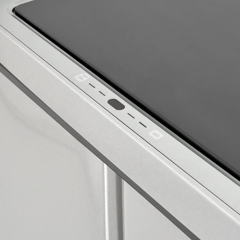 60L Touchless Triple Trash Bin with Sensor - 3 Compartments