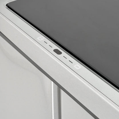 60L Touchless Triple Trash Bin with Sensor - 3 Compartments